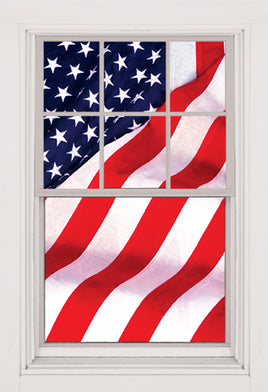 USA Flag -  Patriotic Old Glory American Flag 34.5"x60" Backlit Poster