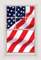 Twin USA Flags 34.5"x60" Backlit Posters