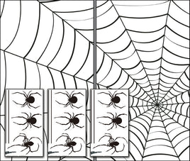 Make A Scene Spiders & Webs Interactive Decals 34.5"x60" Backlit Posters