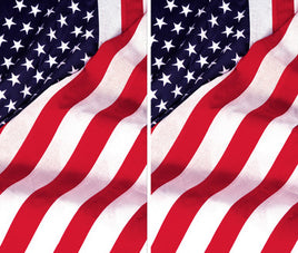 Twin USA Flags 34.5"x60" Backlit Posters